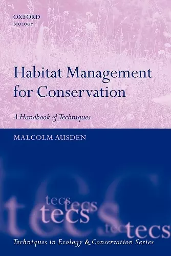 Habitat Management for Conservation cover