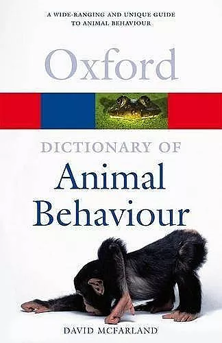 A Dictionary of Animal Behaviour cover