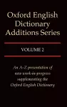 Oxford English Dictionary Additions Series: Volume 2 cover