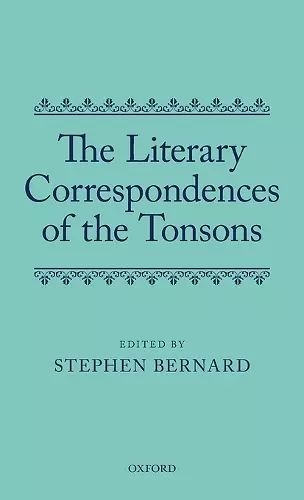 The Literary Correspondences of the Tonsons cover