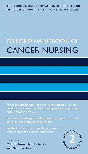 Oxford Handbook of Cancer Nursing cover