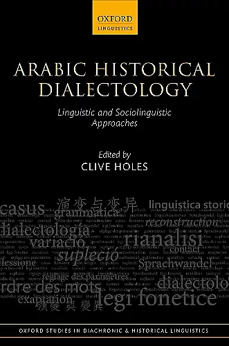 Arabic Historical Dialectology cover