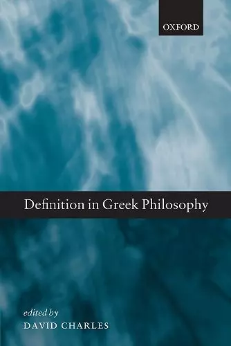 Definition in Greek Philosophy cover