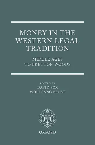 Money in the Western Legal Tradition cover