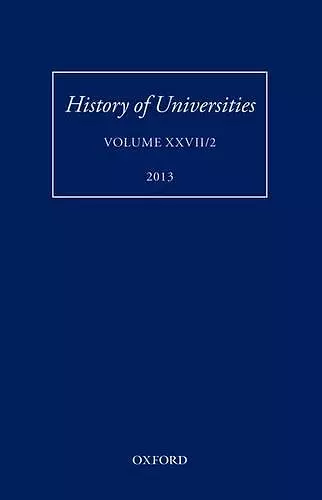 History of Universities cover