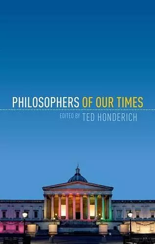 Philosophers of Our Times cover