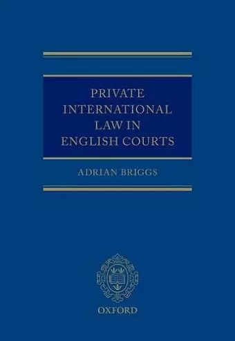 Private International Law in English Courts cover