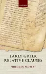 Early Greek Relative Clauses cover