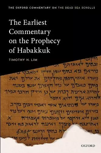 The Earliest Commentary on the Prophecy of Habakkuk cover