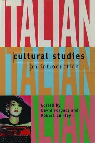 Italian Cultural Studies cover