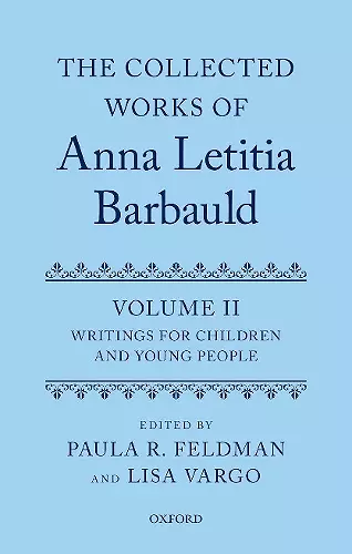 The Collected Works of Anna Letitia Barbauld: Volume 2 cover