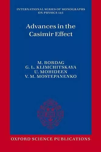 Advances in the Casimir Effect cover