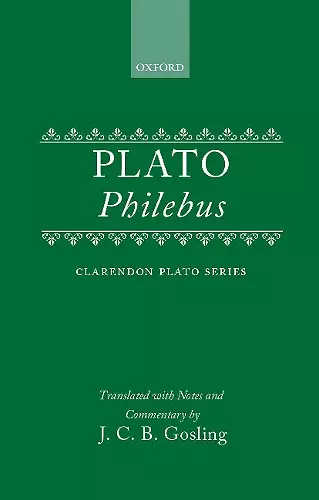 Plato: Philebus cover