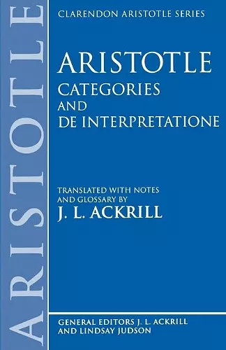 Categories and De Interpretatione cover