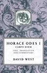 Horace: Odes I: Carpe Diem cover