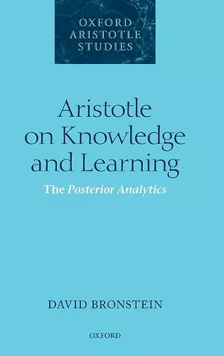 Aristotle on Knowledge and Learning cover