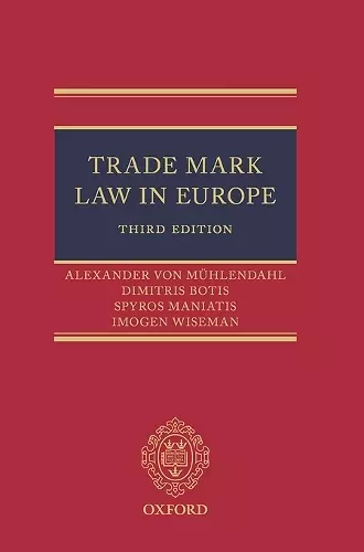 Trade Mark Law in Europe 3e cover