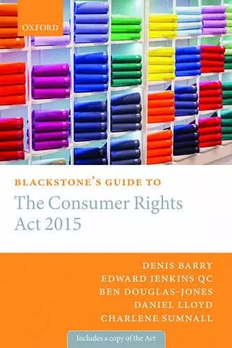 Blackstone's Guide to the Consumer Rights Act 2015 cover
