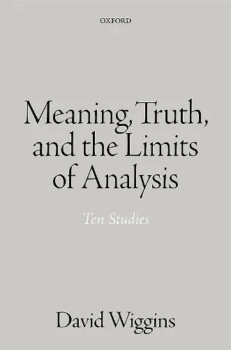 Meaning, Truth, and the Limits of Analysis cover