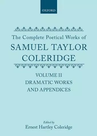 The Complete Poetical Works of Samuel Taylor Coleridge cover