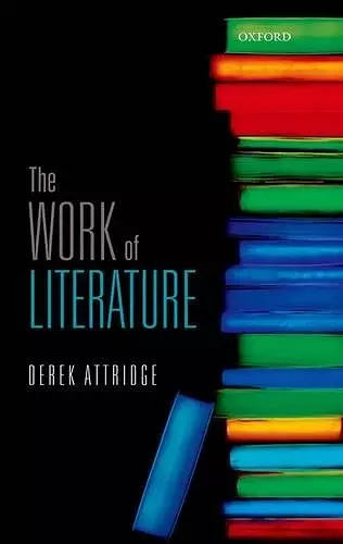 The Work of Literature cover