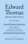 Edward Thomas: Prose Writings: A Selected Edition cover