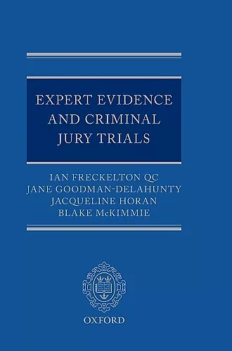 Expert Evidence and Criminal Jury Trials cover