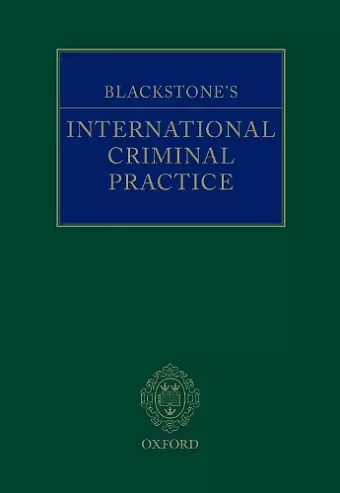 Blackstone's International Criminal Practice cover