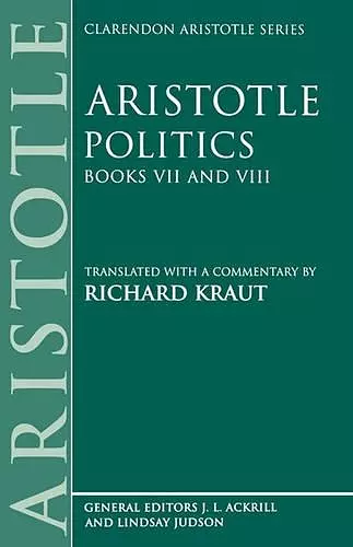 Politics: Books VII and VIII cover