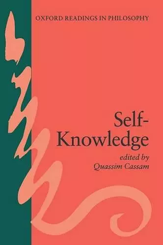 Self-Knowledge cover