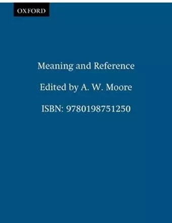 Meaning and Reference cover