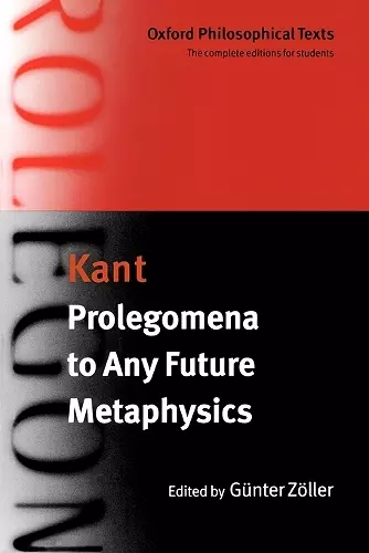 Prolegomena to Any Future Metaphysics cover