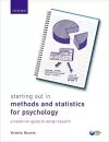 Starting Out in Methods and Statistics for Psychology cover