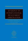 Evidence in International Investment Arbitration cover