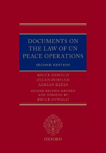 Documents on the Law of UN Peace Operations cover