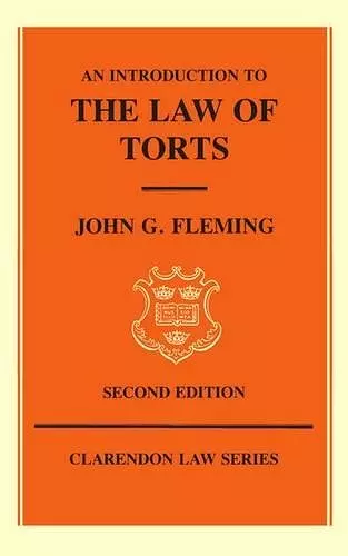 An Introduction to the Law of Torts cover