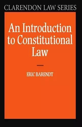 An Introduction to Constitutional Law cover