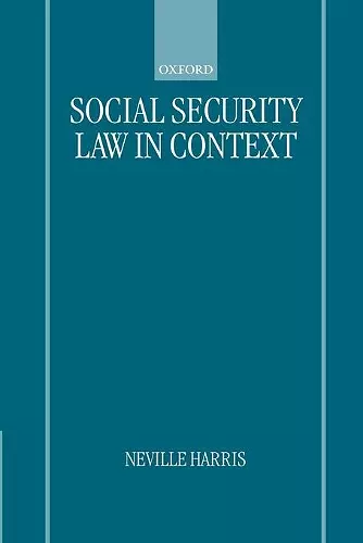 Social Security Law in Context cover