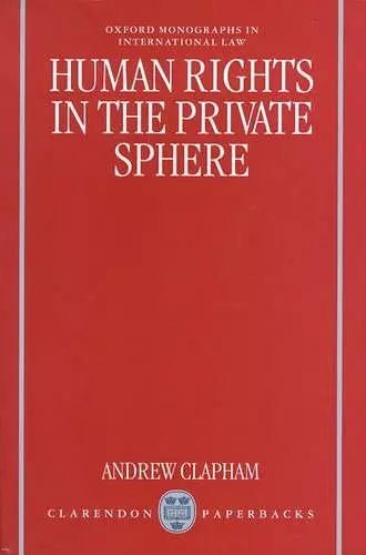 Human Rights in the Private Sphere cover