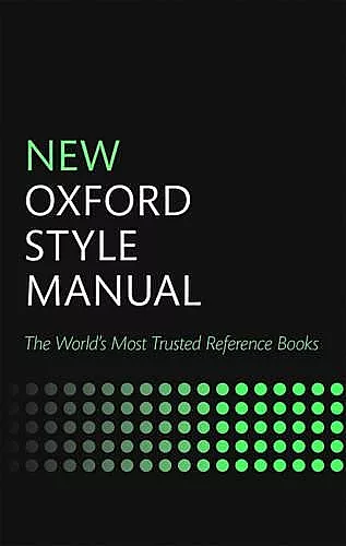 New Oxford Style Manual cover
