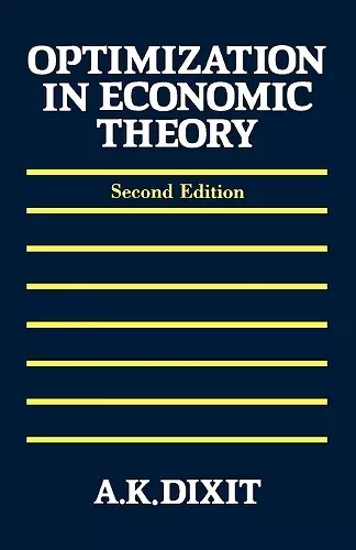 Optimization in Economic Theory cover