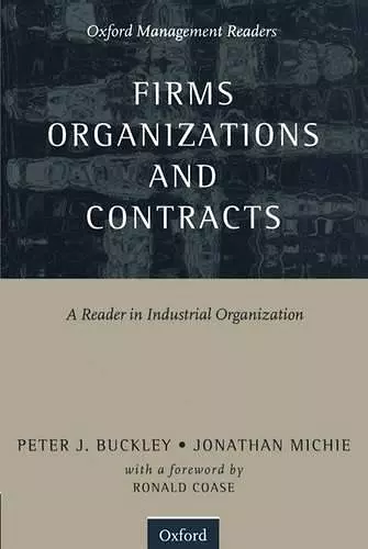 Firms, Organizations and Contracts cover