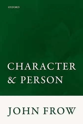 Character and Person cover