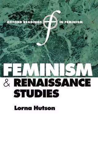 Feminism and Renaissance Studies cover