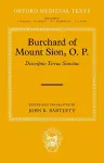 Burchard of Mount Sion, O. P. cover