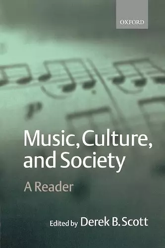 Music, Culture, and Society cover