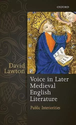 Voice in Later Medieval English Literature cover