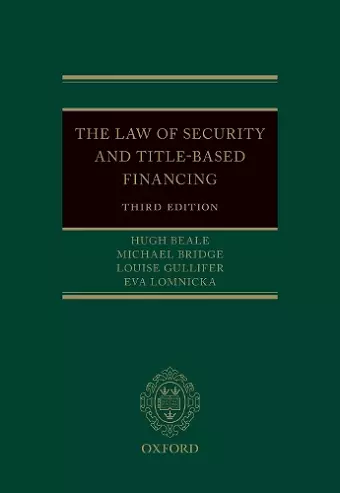 The Law of Security and Title-Based Financing cover