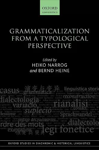 Grammaticalization from a Typological Perspective cover