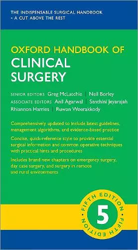 Oxford Handbook of Clinical Surgery cover